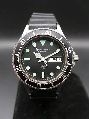 £249.99 • Buy Solvil Et Titus WM861 Swiss Made Scuba Diver 100M Mens Quartz Vintage Watch RARE