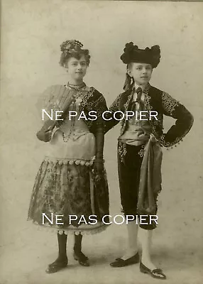 Two CHILDREN Costumed MATADOR Bullfighter Spain Circa 1900 Sarony 14x10  • £19.62