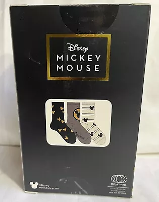 Disney Mickey Mouse 3 Crew Socks Set .Shoe Size 4-10.New • $18