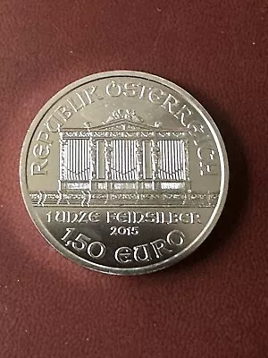 2015 1 Oz Austrian Silver Philharmonic Coin (BU) Beautiful From Unopened Rolls • $32.95