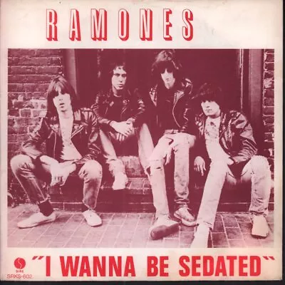 Ramones I Wanna Be Sedated 7  Vinyl Netherlands Sire 1978 Pic Sleeve - Has Light • £63