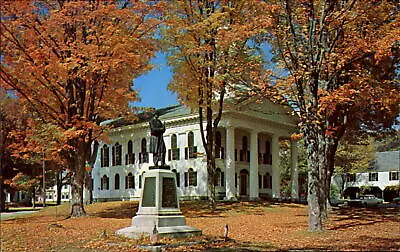 Civil War Monument ~ Windham County Court House ~ Newfane Vermont ~ 1960s • $3.18