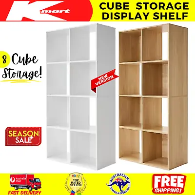 8 Cube Storage Shelf Display Cabinet Cupboard Bookshelf Unit Toy Book Organizer • $55.20
