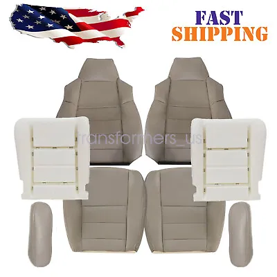 For 2002-2007 Ford F250 Super Duty Lariat XL Front Seat Cover & Foam Cushion Tan • $207.59