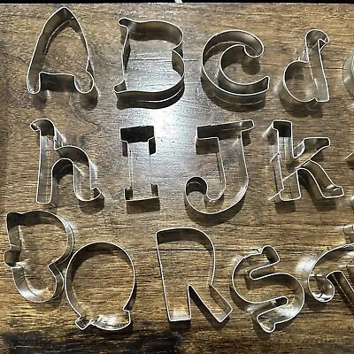 Mini Letter Cookie Cutters Alphabet Stainless Great For Party’s • £9.72