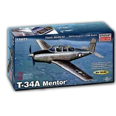 1/48 Minicraft T-34A Mentor 11671 New Model Kit Sealed In Box • $49.99