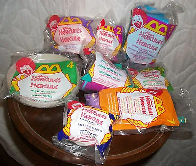 1998 McDonalds Hercules Olympic Complete Set Lot Of 8 Toys NEW In Pk McDonald's • £16.40