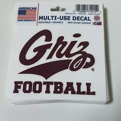 Montana Grizzlies Football Griz Decal / Window Cling  • $3