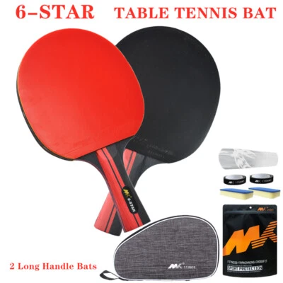 Professional 1 Pair Table Tennis Racket Bats Shakehand Longhand Paddle Ping Pong • $42.99