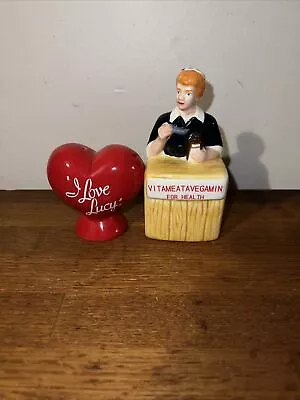 Kurt Adler - I Love Lucy Logo And Vitameatavegamin Salt And Pepper Shaker Set • $19.99