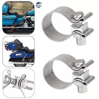 1Pair 1.75  Exhaust Clamp On Headers For Harley Touring Street Road Glide FLTR • $17.08