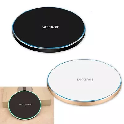 Fast Wireless Charger Pad For IPhone X 8 8 Plus Samsung Galaxy Note 8 S6 S7 • $8.99