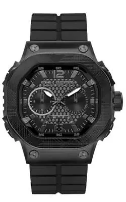 Marc Ecko THE TRACTOR Black Silicone Mens Watch E17503G1 NEW! Low Inter Shipping • $123.95