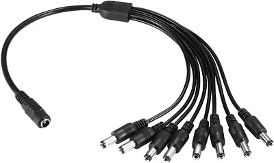 New DC 1 Female To 8 Male Power Splitter Cable For CCTV Surveillance System • $3.99