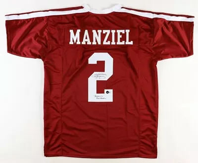 Johnny Manziel Signed Autographed Texas A&m Custom Jersey Beckett Coa W/ Insc • $79.99