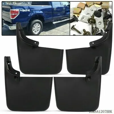 Fit For 04-15 Ford F-150 W/o Fender Flares New Mud Flaps Molded Splash Guards US • $24.32