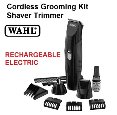 WAHL Beard Hair Shaver Trimmer Cordless Rechargeable Mens Clipper Shaving Kit • $68