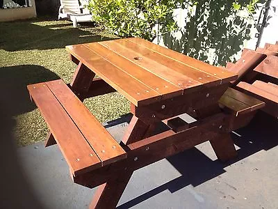 Timber Outdoor Setting Picnic Table Brand New 1.2 Metres • $600