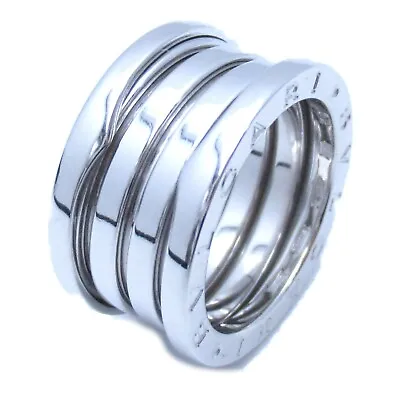 BVLGARI B-zero1 Four-Band Ring 323553 US#5.75/BVLGARI#52 18K White Gold Silver • $1793.38