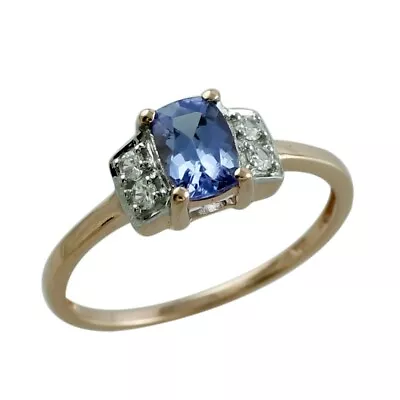 Gift For Women Cocktail Ring Size 7 925 Sterling Silver Tanzanite Gemstone • £43.40