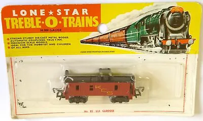 Lone Star Treble-O-Trains N 000 Gauge 83 US Caboose Wagon • £28.04