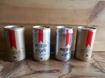 Four  Different Michelob   12 Oz  Beer Cans Bottom Opened • $2