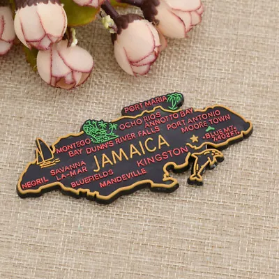 Vintage Jamaica's Map Sharped Fridge Magnet Magnet Sticker Home Decor Gift 3D • $1.34