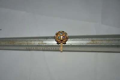 Vintage 18k 750 H STERN SPUTNIK Authentic Genuine Real Gemstones  • $1388.88