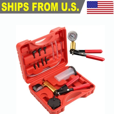 $20.69 • Buy Hand Held Vacuum Pressure Pump Tester Set Brake Fluid Bleeder Bleeding Tools