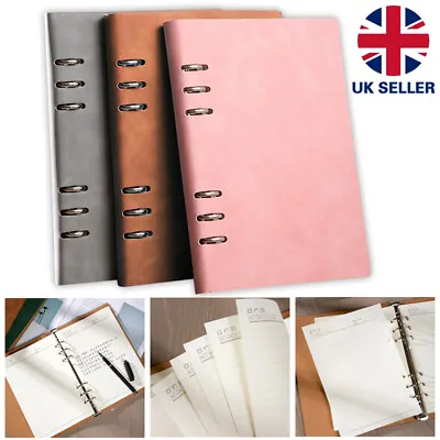£6.79 • Buy A5 A6 Spiral PVC Notebook Cover Ring Binder Cover Loose Diary Coil Ring Binder J