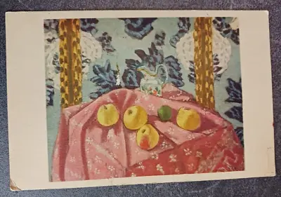 Vtg Postcard Matisse Apples On Pink Tablecloth Jaffe Heliochrome Unposted • $9.95