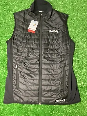Men's Marmot Variant Jacket Vest #900288 Black Size Large Branded Emoney Logo • $55