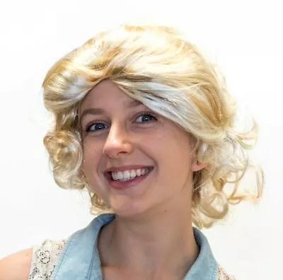 2 Tone Blonde Marilyn Monroe Movie Star 1950s Costume Wig Hair Hollywood • $19.99