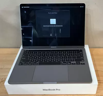 $275 • Buy Apple MacBook Pro 13in (256GB SSD, M1, 8GB) Laptop Space Gray MYD82LL/A *LOCK*