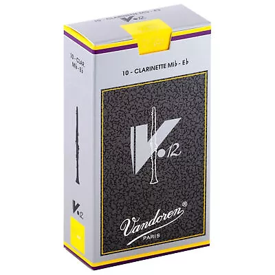 Vandoren Eb Clarinet V.12 Reeds Strength 2.5 Box Of 10 • $40.99