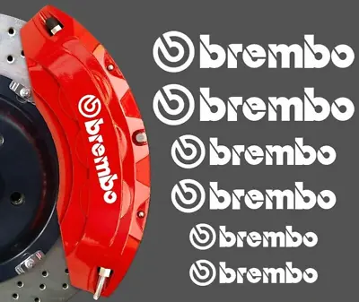 Brembo Logo 3 Sizes Badge Emblem Vinyl Decal Sticker For Brake Caliper Car Bike • $9.45