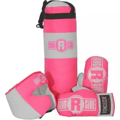 Kids Boxing Set With Mini Heavy Bag Gloves And Headgear Royal BlueP • $22.01