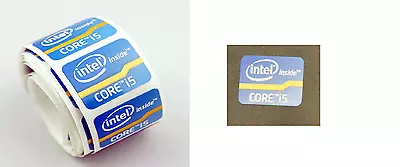 5 Intel Inside CORE I5 Sticker 15.5mm X 21mm Label Case Badge Logo. USA Seller! • $8