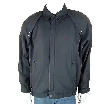 MCGREGOR Sportswear Vintage Mens Size 102R Jacket Black Zipper Front Windbreaker • $44.50