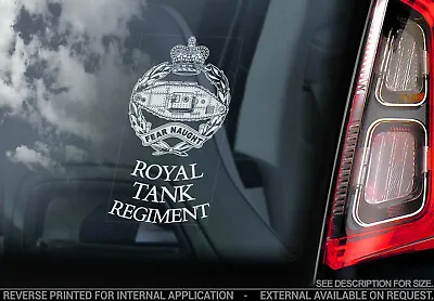 Royal Tank Regiment - Car Sticker - Forces Army Military Window Sign Decal - V01 • £3.99