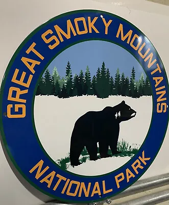 Vintage Style Great Smokey Mountains National Park Heavy Steel High Quality Sign • $55