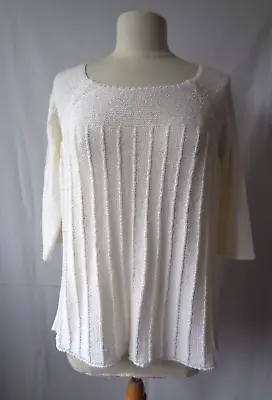 Marks & Spencer Per Una Made In Italy White Jumper Size Large • £5