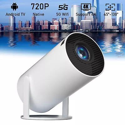 Mini Projector 10000 Lumen LED 4K 1080P WiFi Bluetooth UHD Portable Home Theater • $79.79