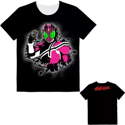 Anime Masked Rider Kamen Rider Short Sleeve T-shirt Unisex Tops Cosplay #5FF1 • $26.99