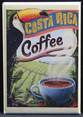 Costa Rica  Coffee  Vintage Travel Poster 2  X 3  Fridge / Locker Magnet. • $6.39
