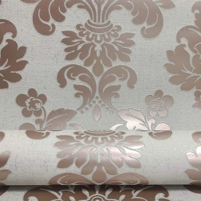 £8.99 • Buy Quartz Damask Wallpaper Rose Gold - Fine Decor Fd42204 Glitter