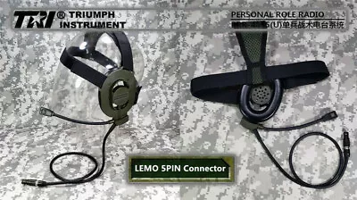 IN US!TRI PRR H4855U(S) Dual Com NATO Connector RADIO UK ARMY SELEX PRC 152 148 • $178.91