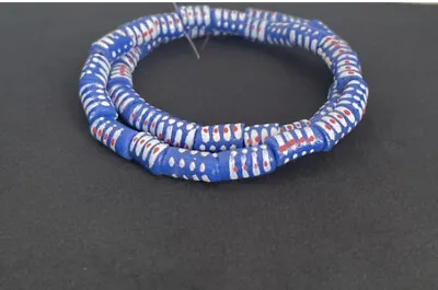 £6 • Buy African Hand Painted Beads, Krobo Beads, African Krobo Glass Beads 