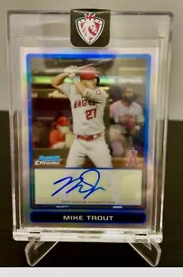 Mike Trout AUTO 2021 Topps Bowman Sterling Recollections #18/50 Chrome Refractor • $549