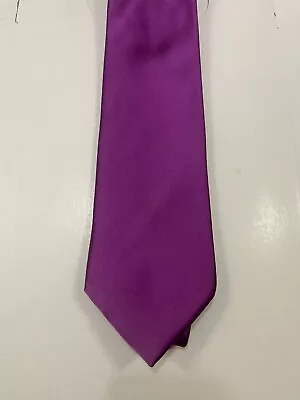 Brioni Purple Satin Tie • $75